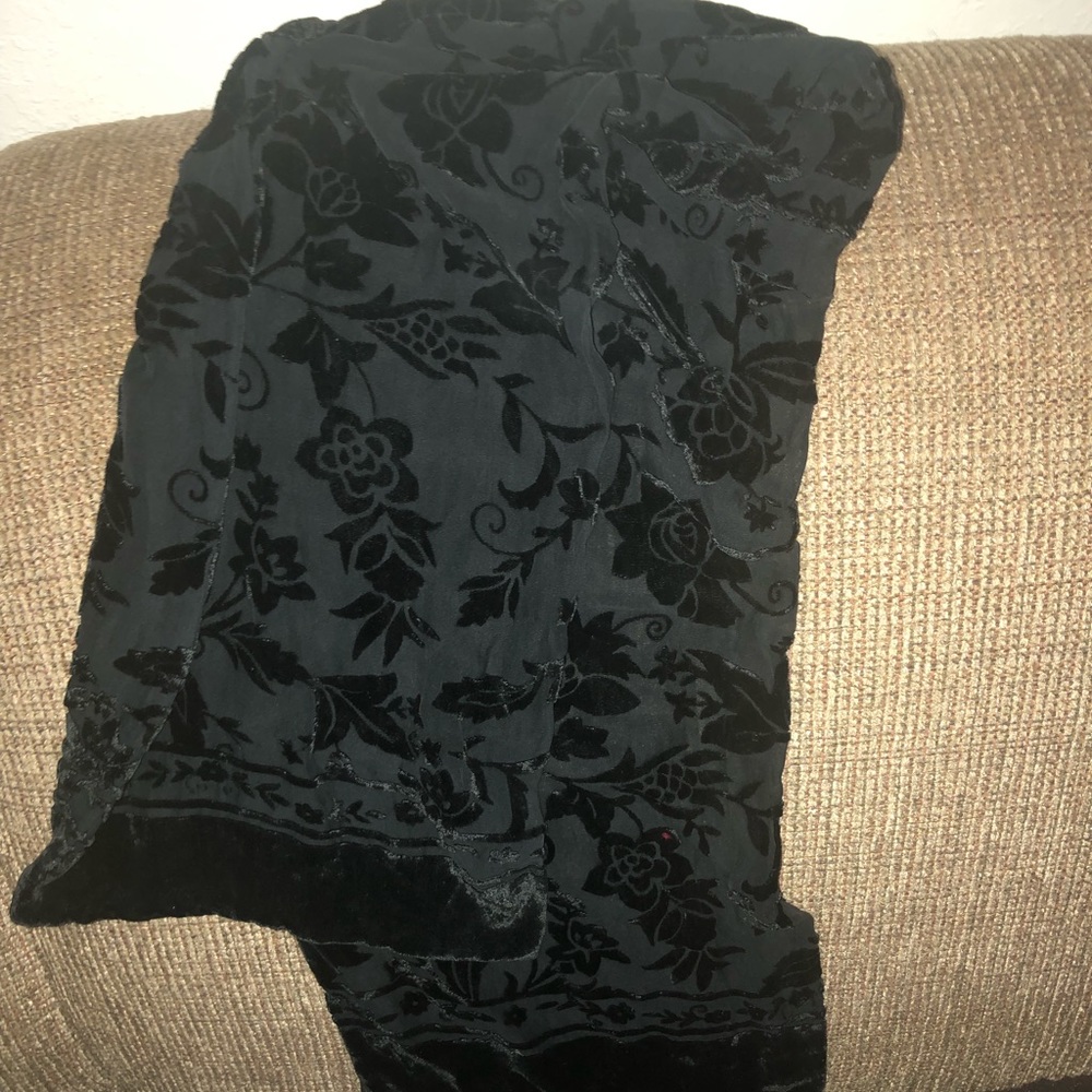 4-sale Burnt Velvet Floral Scarf- 518 $30 or $25 w/offer